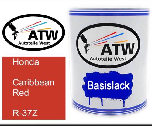 Honda, Caribbean Red, R-37Z: 1L Lackdose, von ATW Autoteile West.
